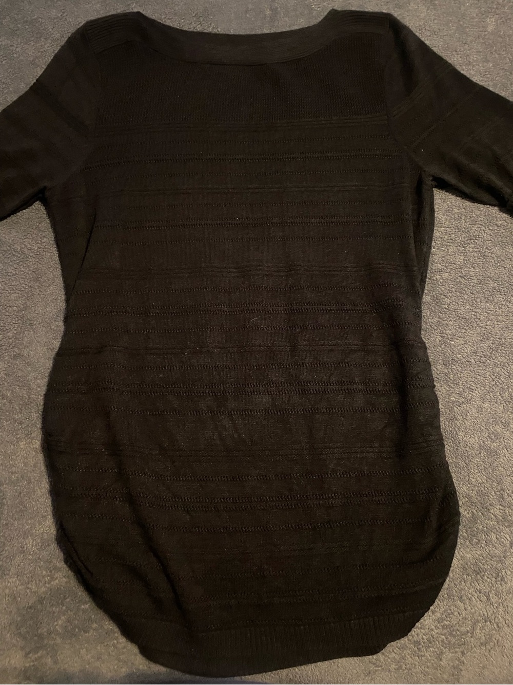 Apt. 9 Black Textured Knit Top